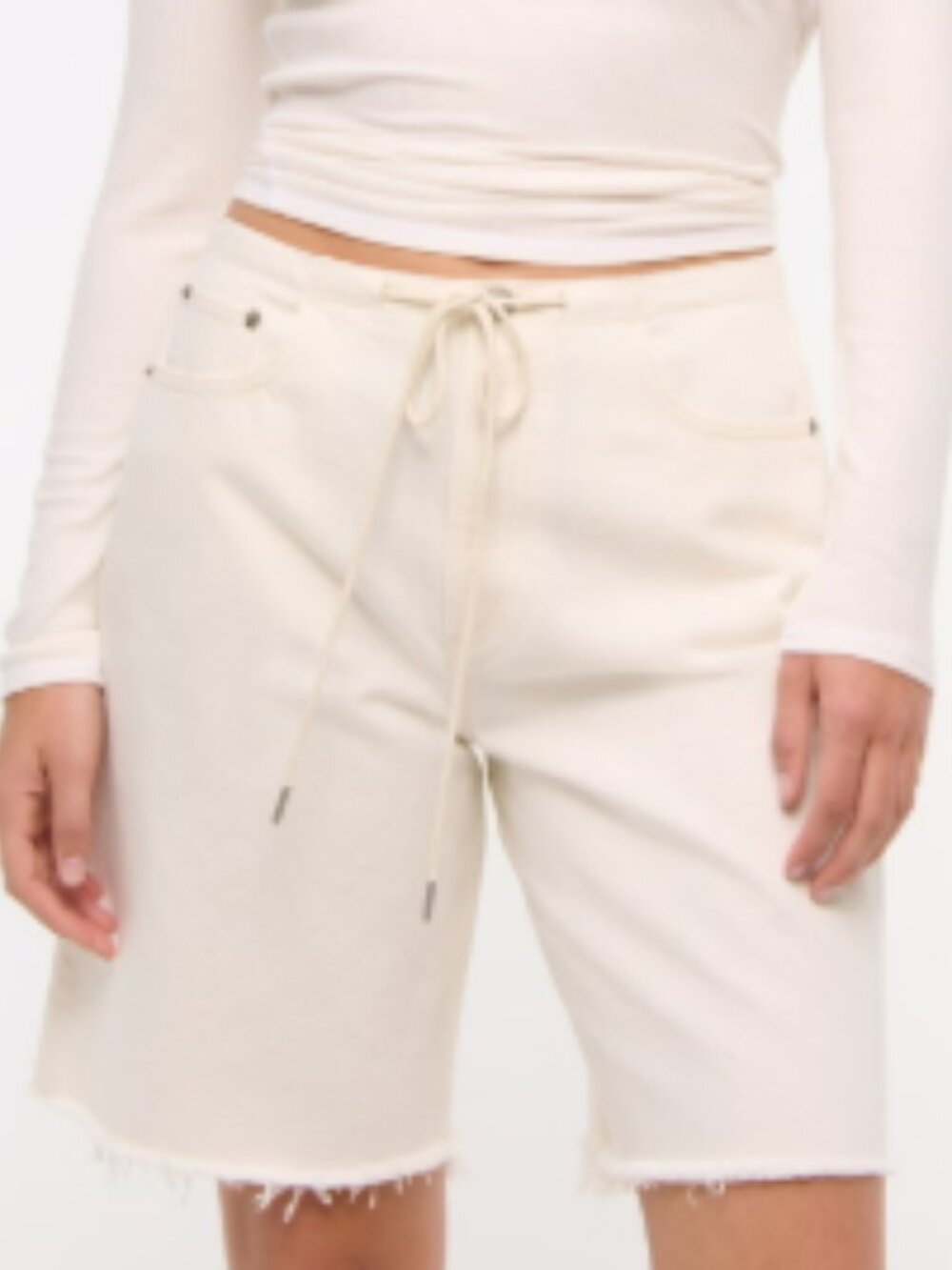 Abercrombie & Fitch Curve Love Mid Rise Jort